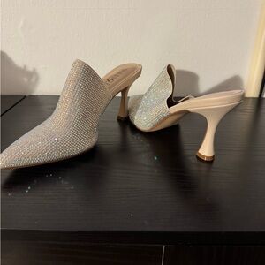 Rouge Helium Sparkling Rhinestone Mules